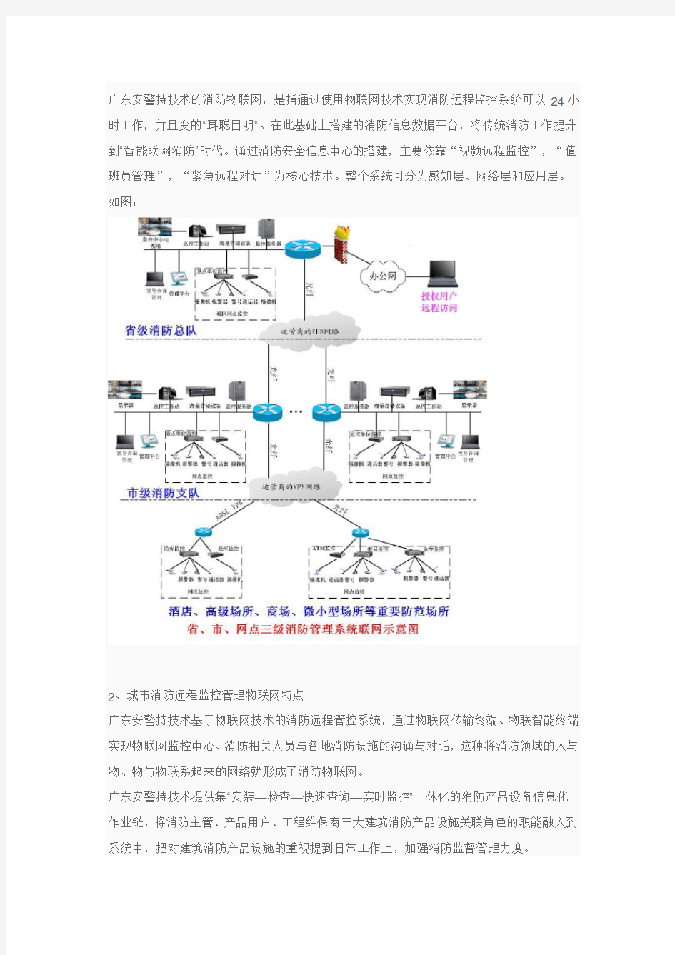 城市消防远程监控管理系统