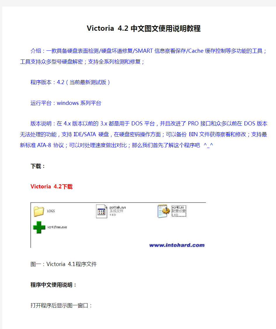 Victoria 4.2 中文图文使用说明教程