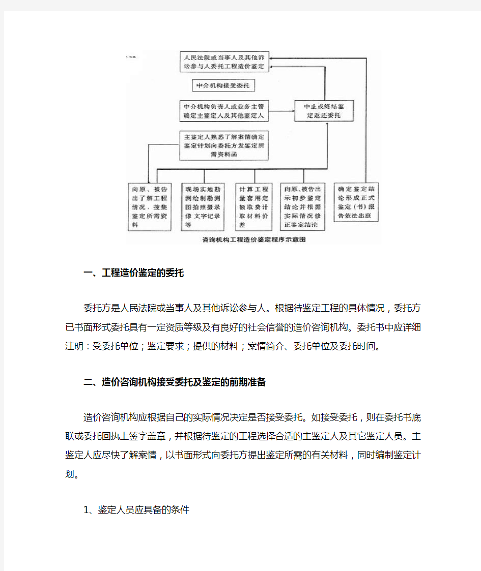 工程造价鉴定的主要程序及方法(DOC)