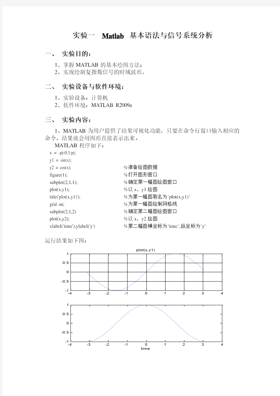 Matlab通信系统仿真实验报告