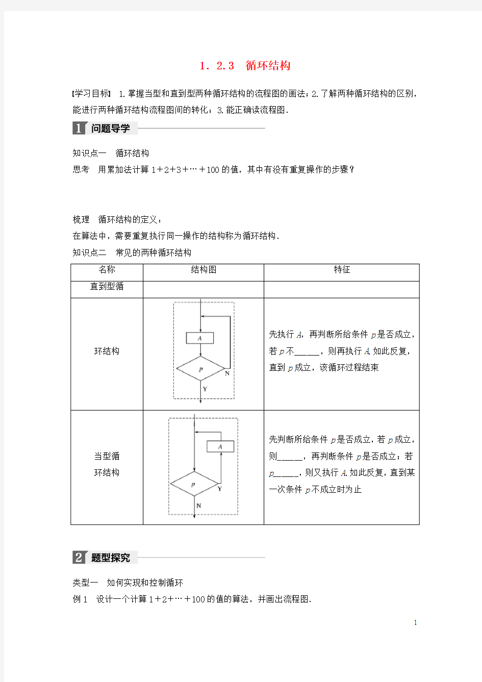 2017_2018版高中数学第一章算法初步1.2.3循环结构学案苏教版必修320180228337