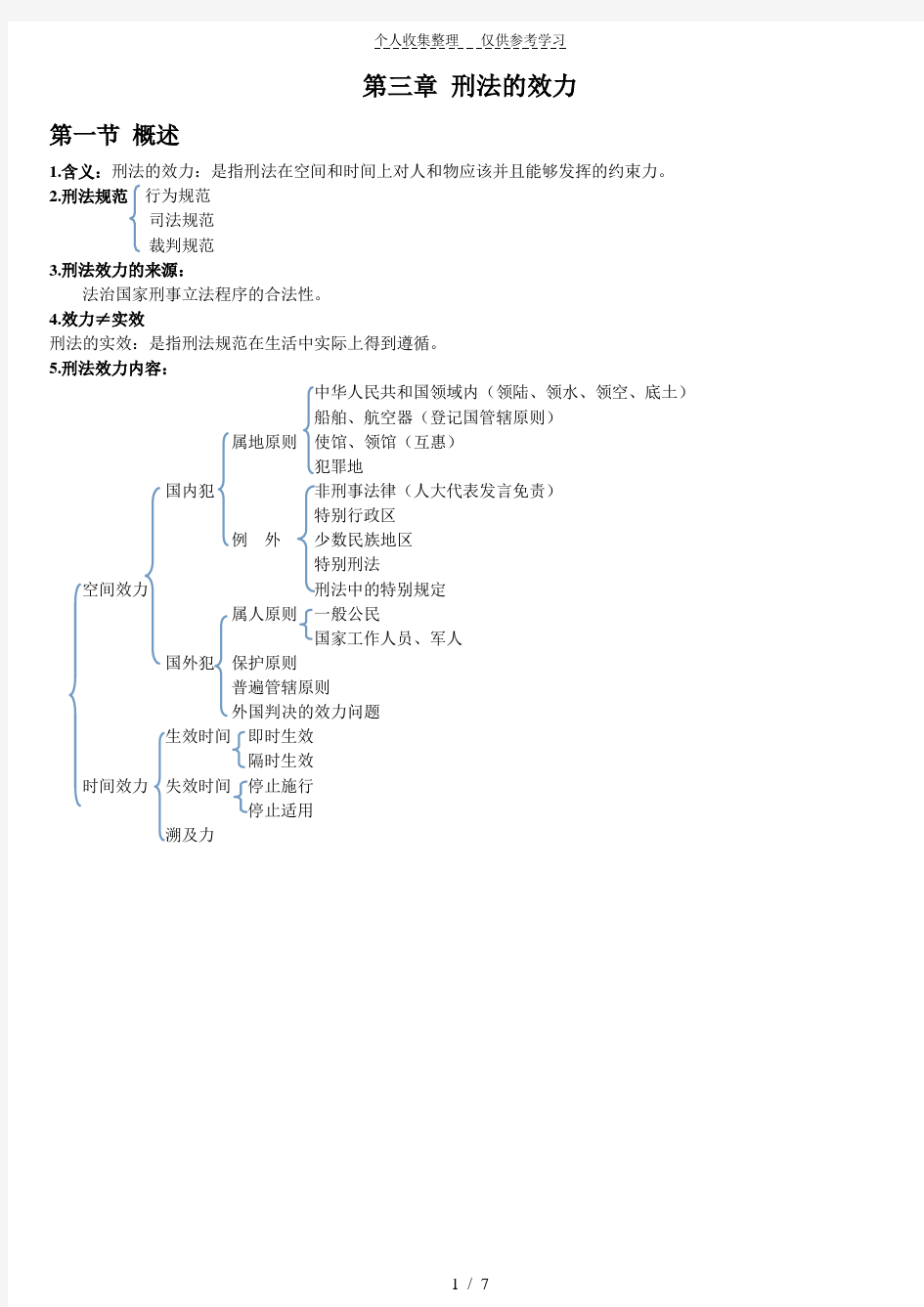 第三章刑法的效力