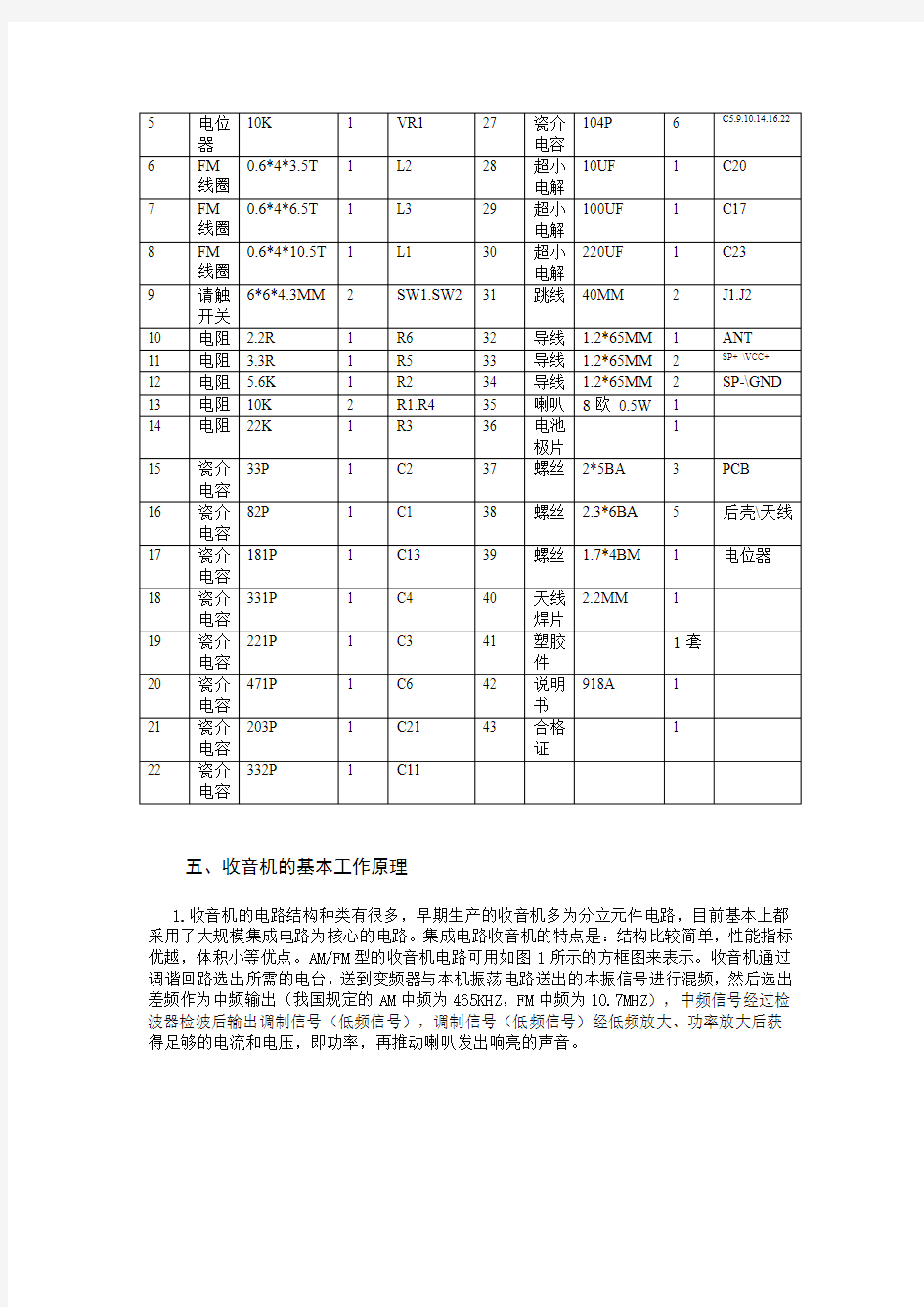 收音机