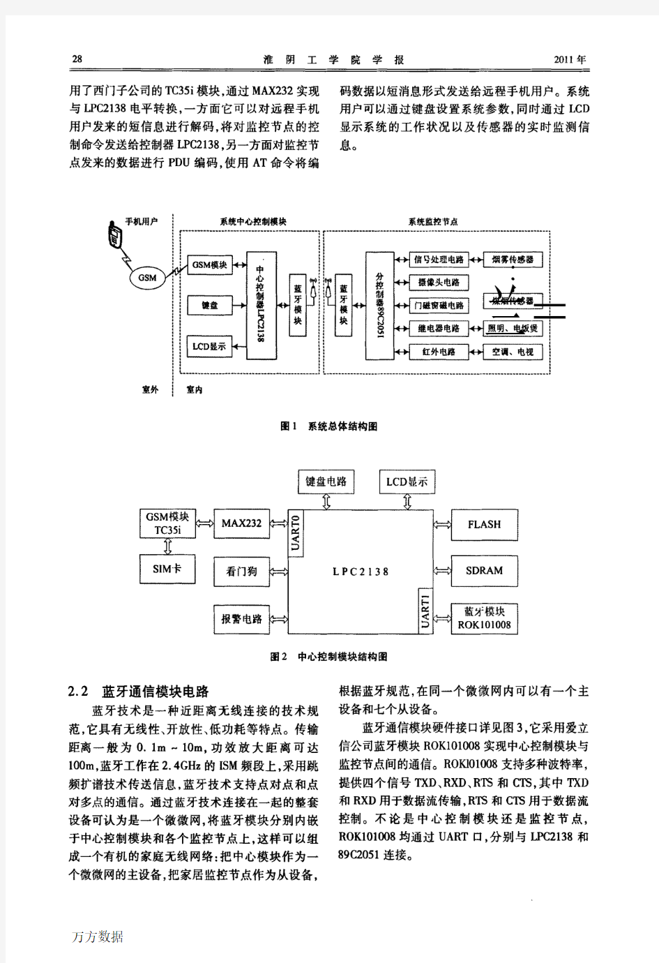 基于GSM的远程家居监控系统的设计