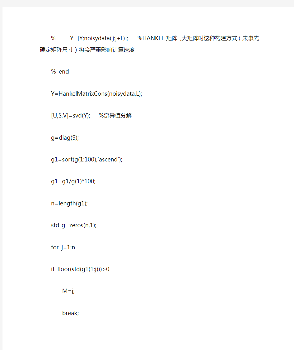 自适应奇异值分解(ASVD)局放信号去噪