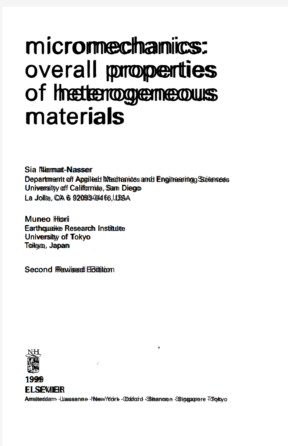 micromechanicsoverall properties of heterogeneous materials