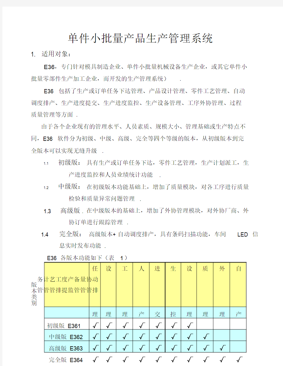 单件小批量产品生产管理系统.doc