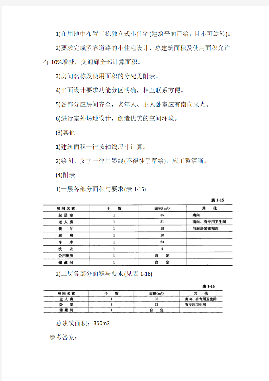 2019年一级注册建筑师《建筑技术设计[作图题]》试题及答案(卷二)