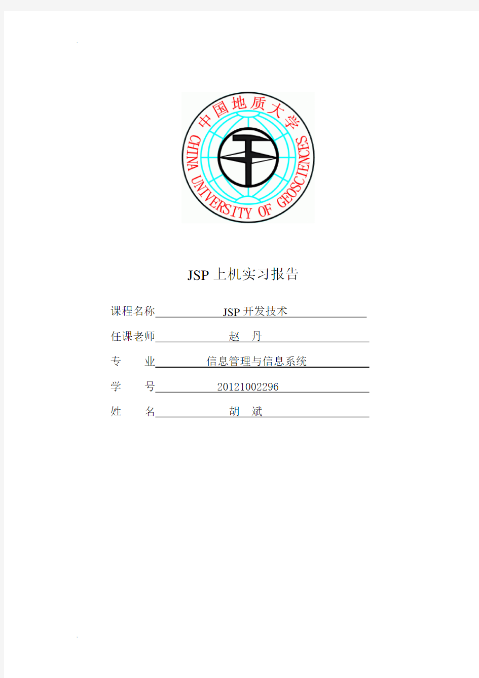 JSP上机实习报告