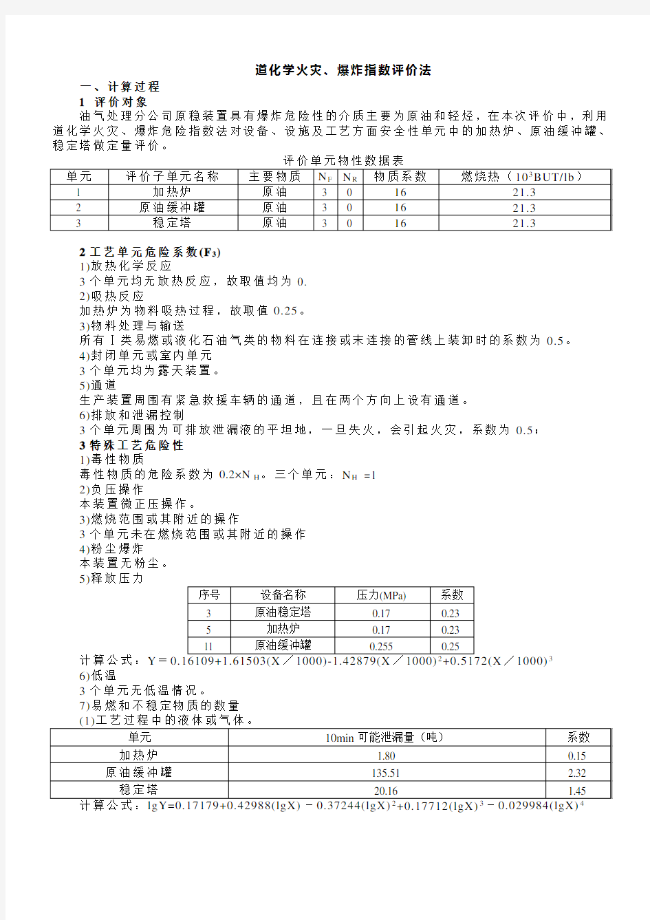 道化学火灾(原始计算)