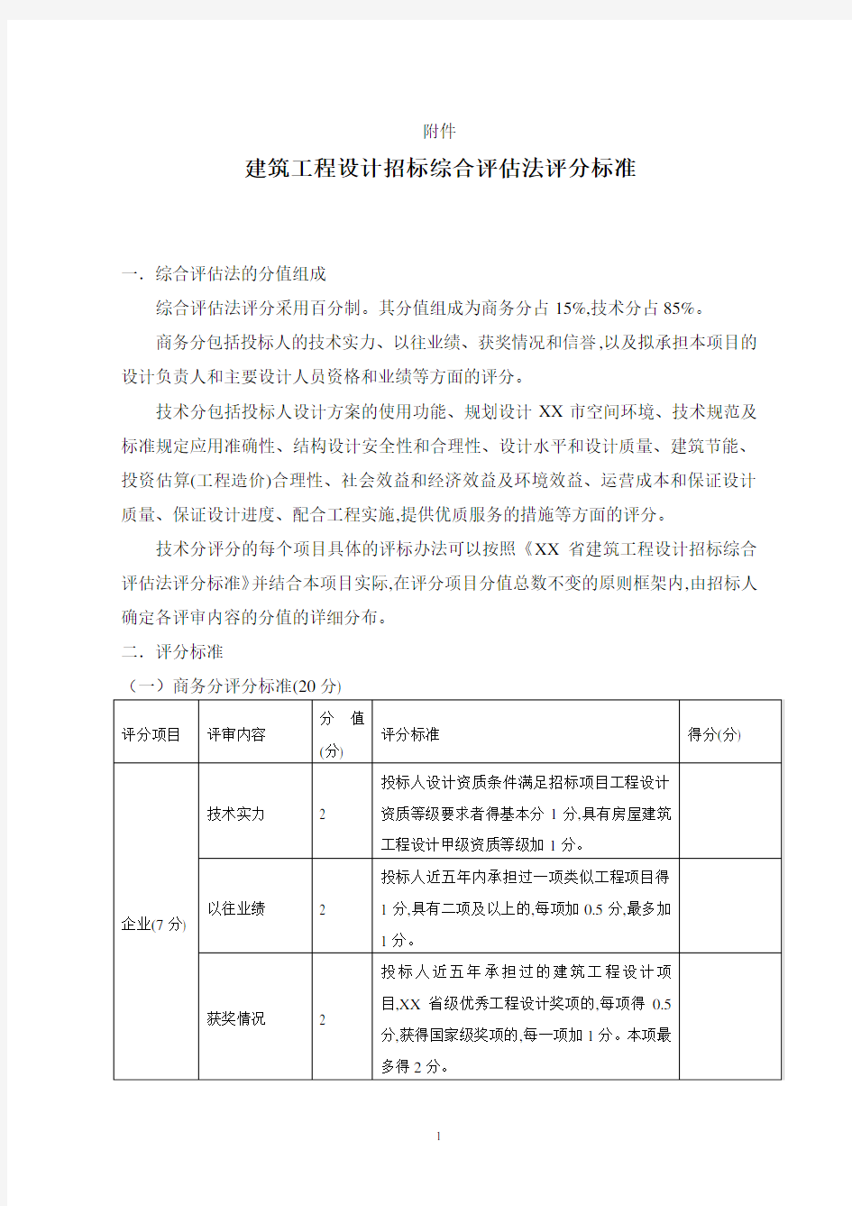 勘察设计招标评分标准(图文)