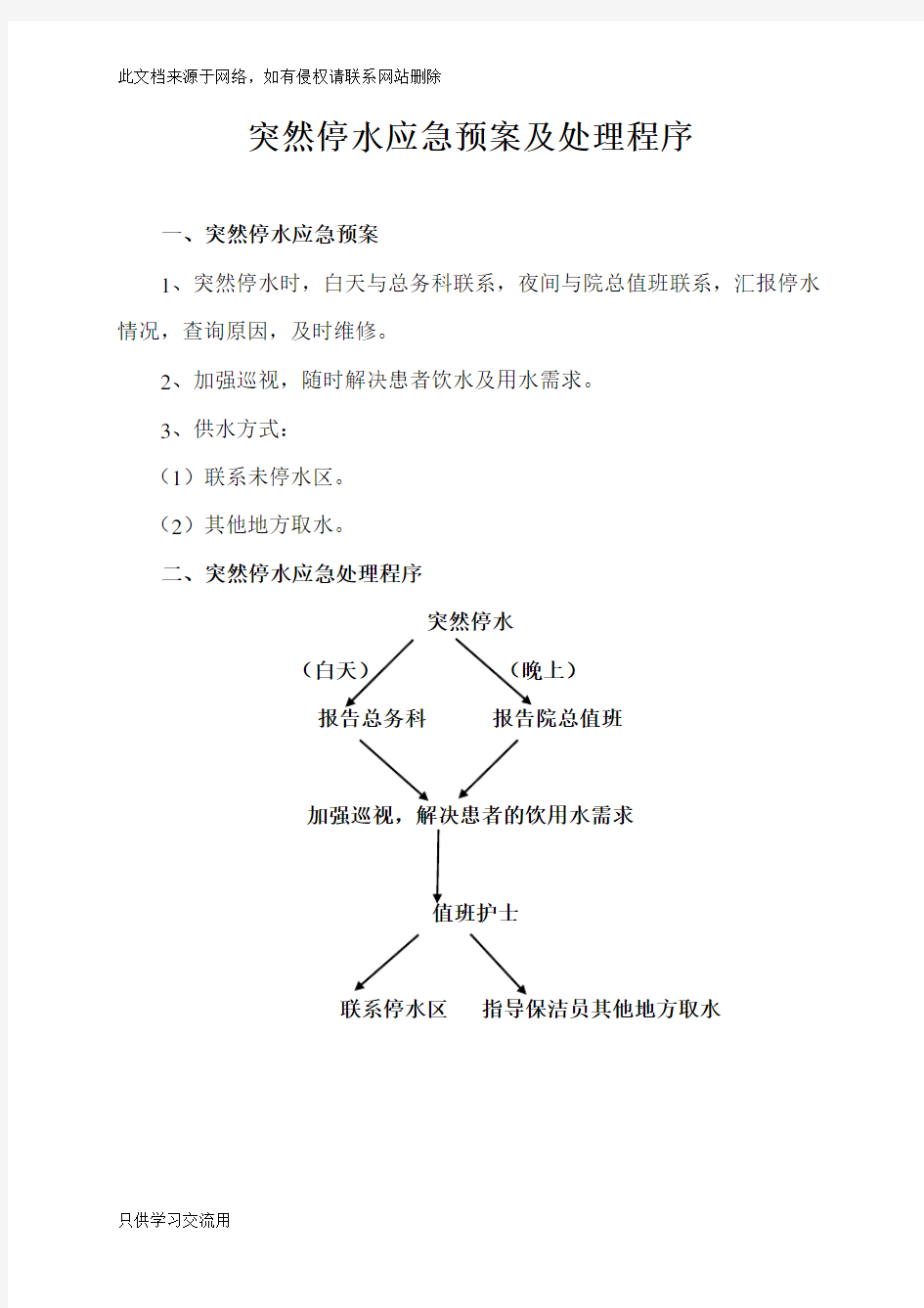 各种应急预案及处理流程培训讲学