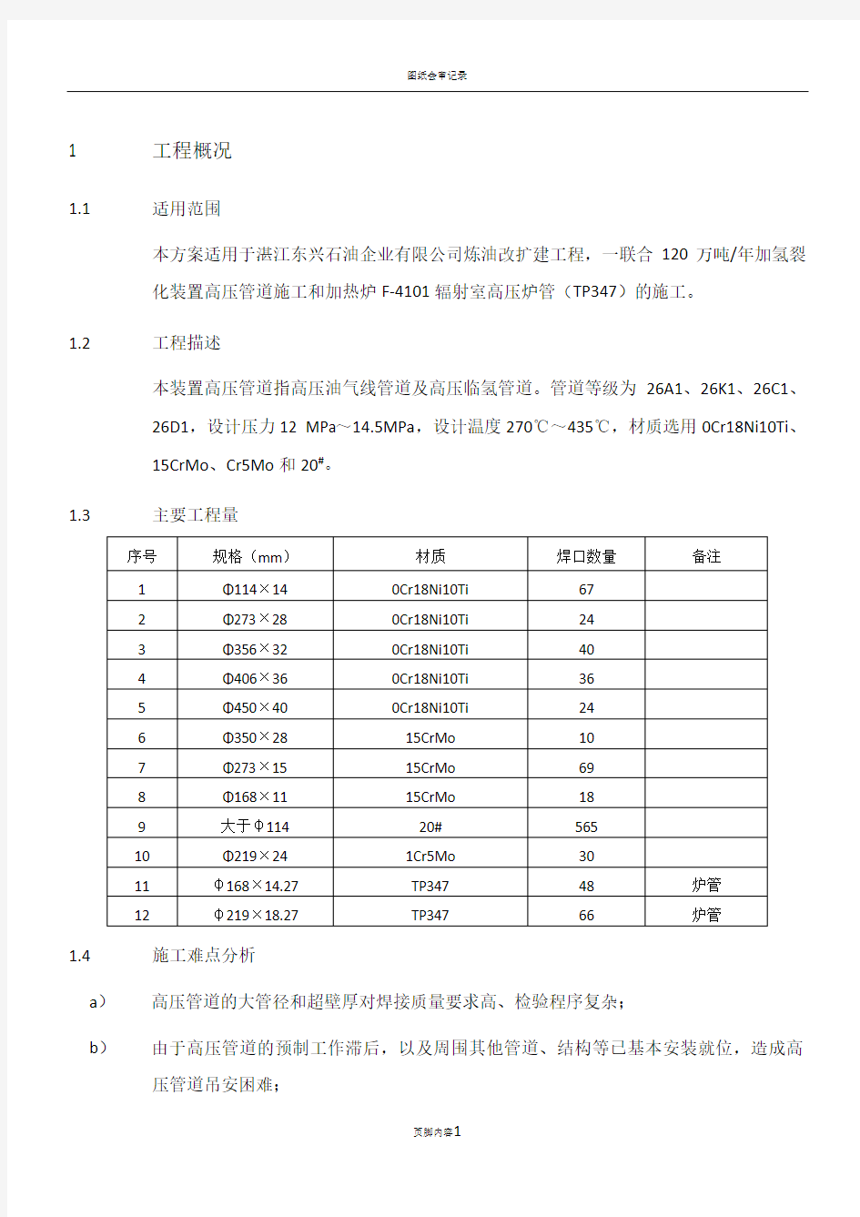 高压管道施工方案(最终)