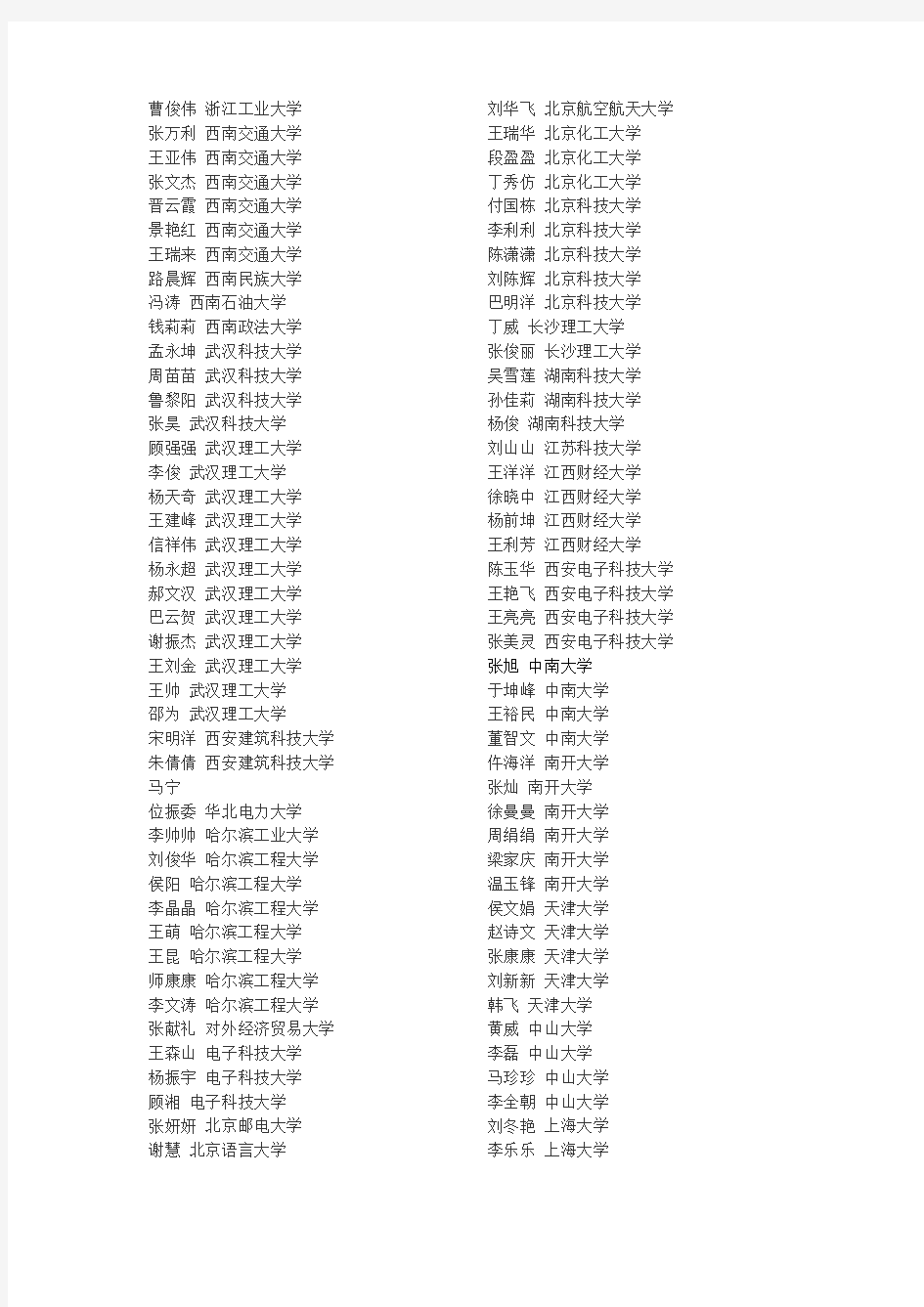 河南省郸城县第一高级中学2011年录取名单
