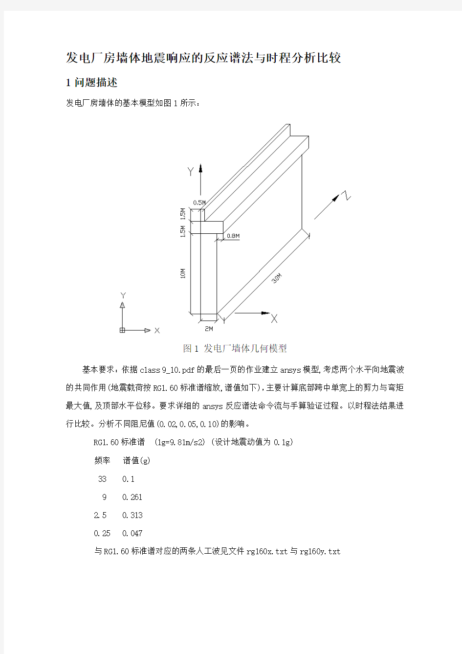 地震响应的反应谱法与时程分析比较