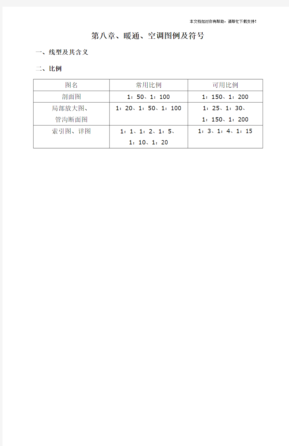 暖通空调图例与符号