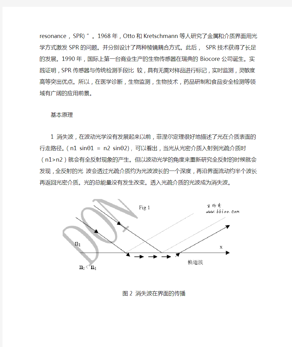 表面等离子共振技术SPR综述