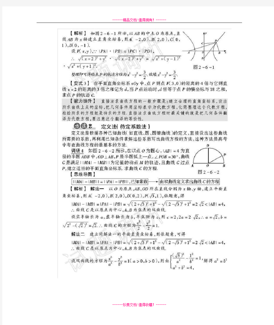 高考数学 圆锥曲线重要模型