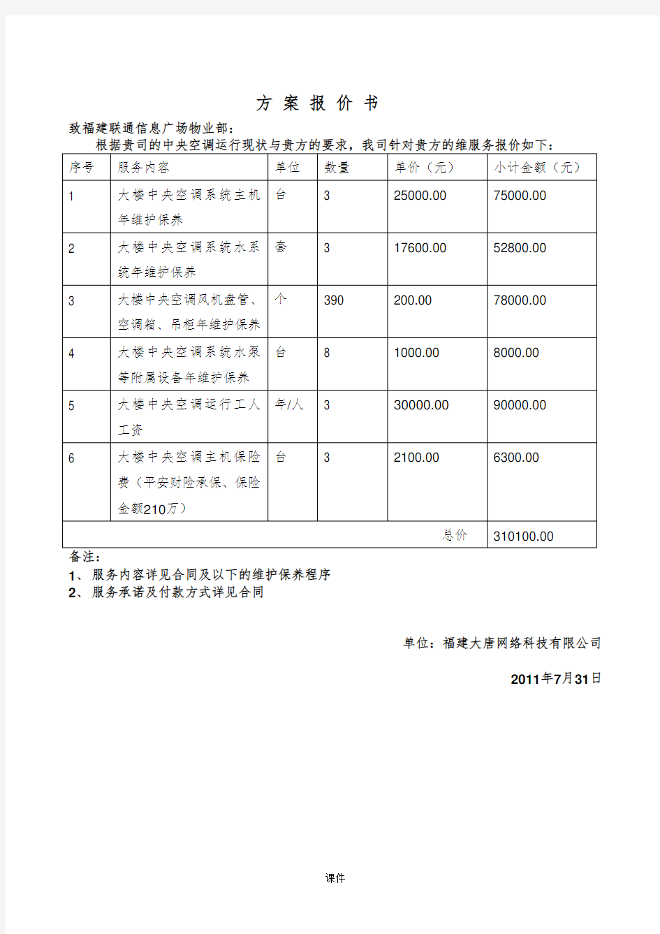 冷水机组维保内容(可直接使用).doc