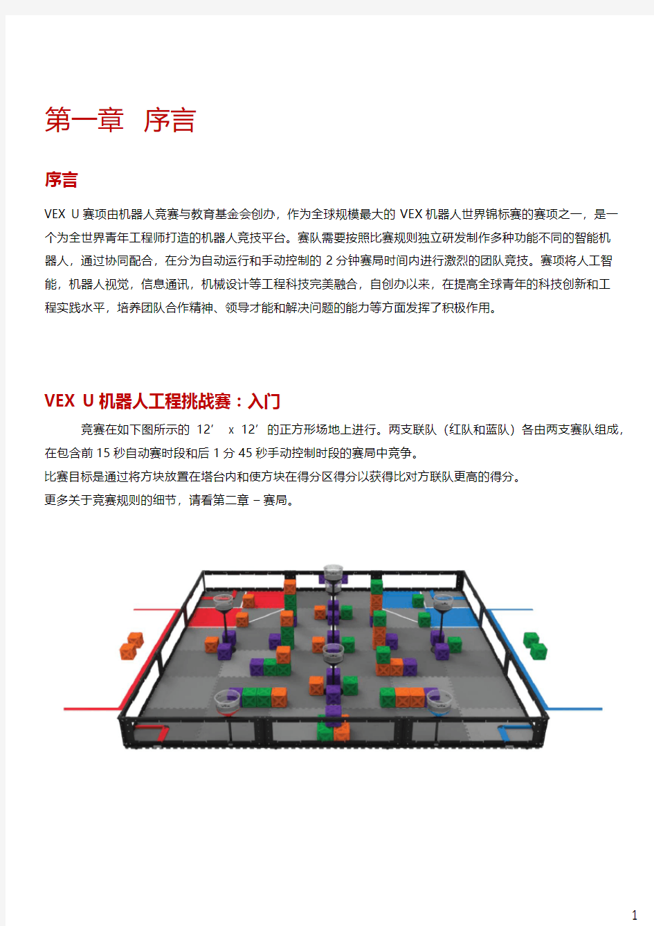 2020世界机器人大赛机器人应用大赛VEX-U竞赛规则