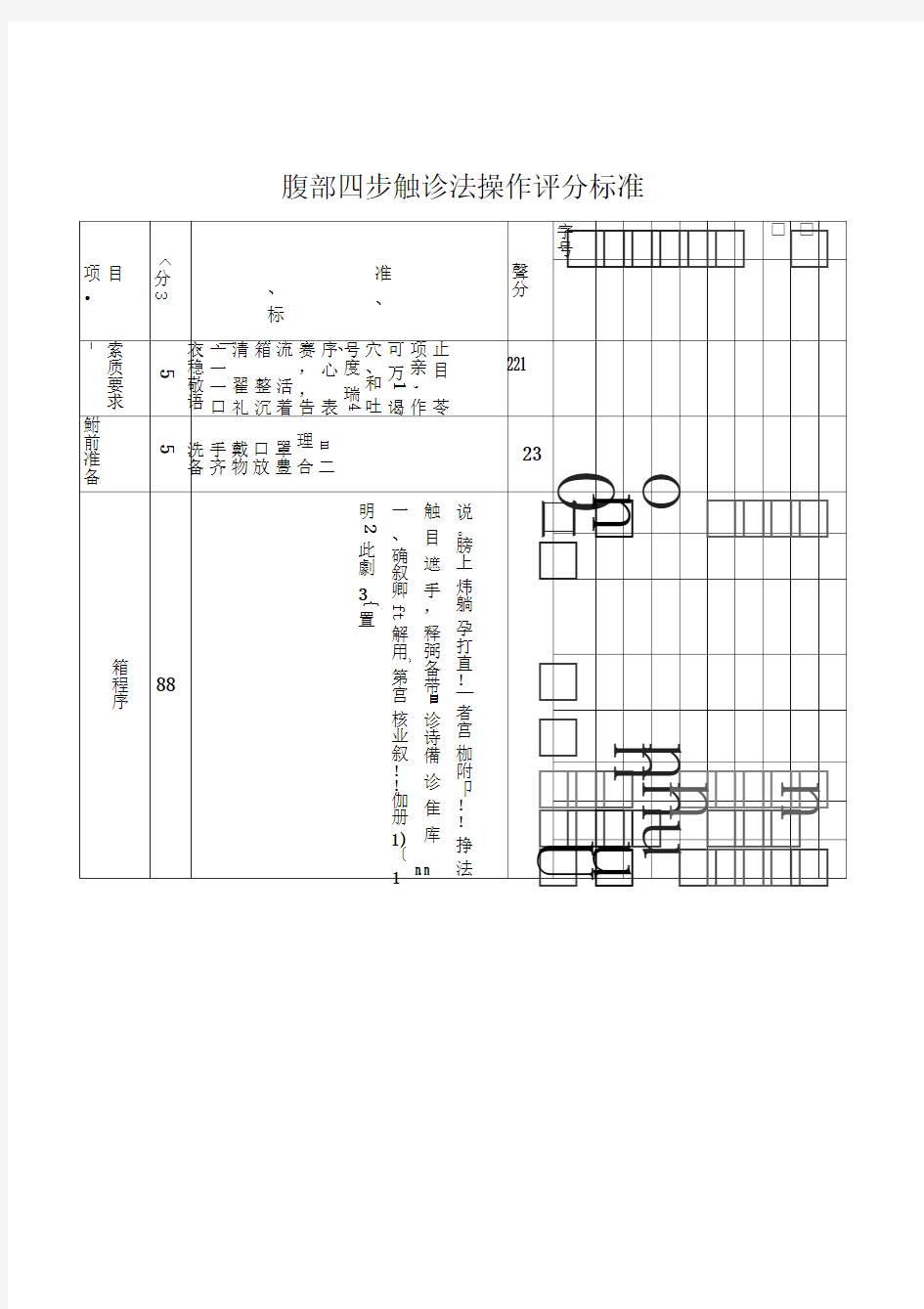 妇产科腹部四步触诊法流程标准