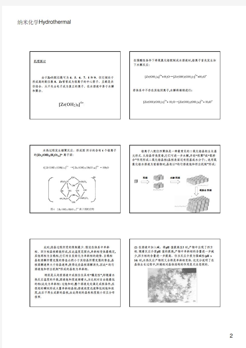 水热法与溶剂热法实例