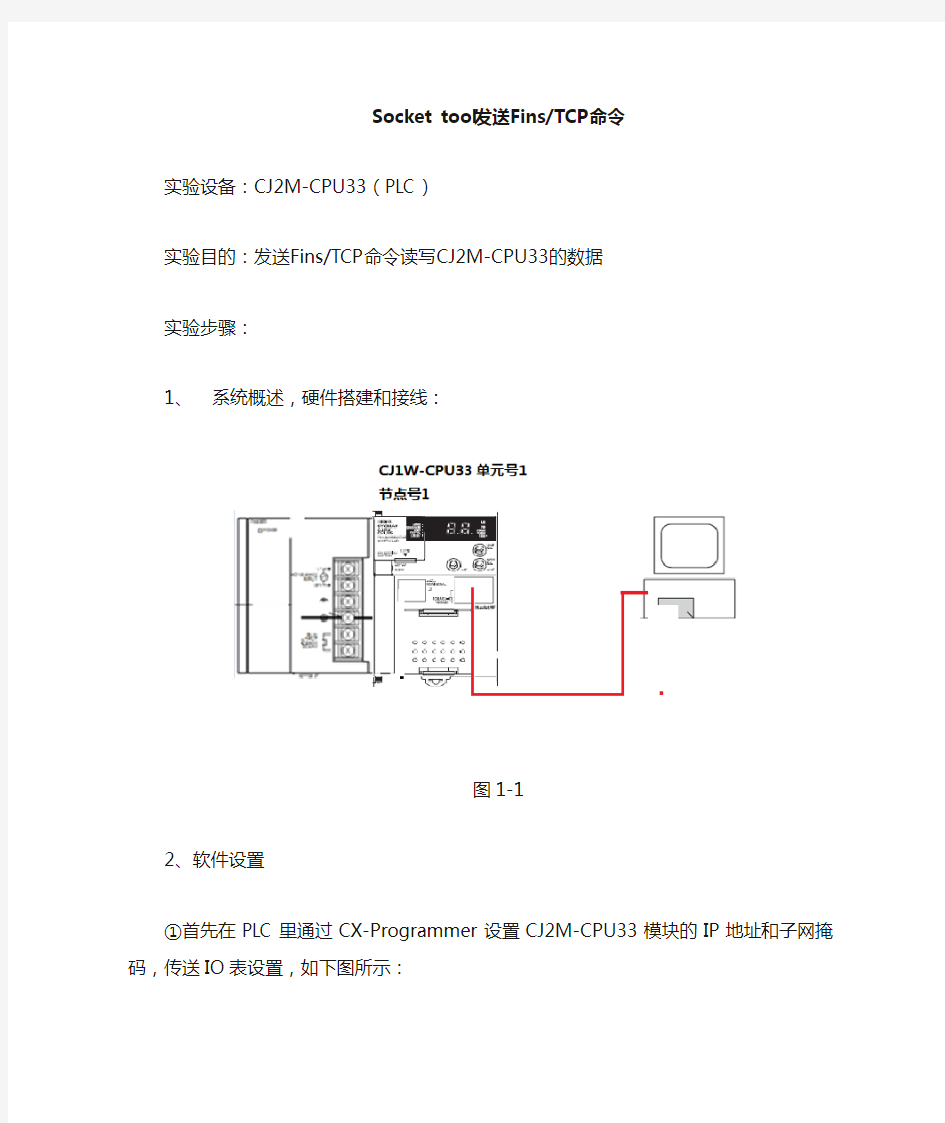 欧姆龙PLC以太网通讯FinsTCP命令