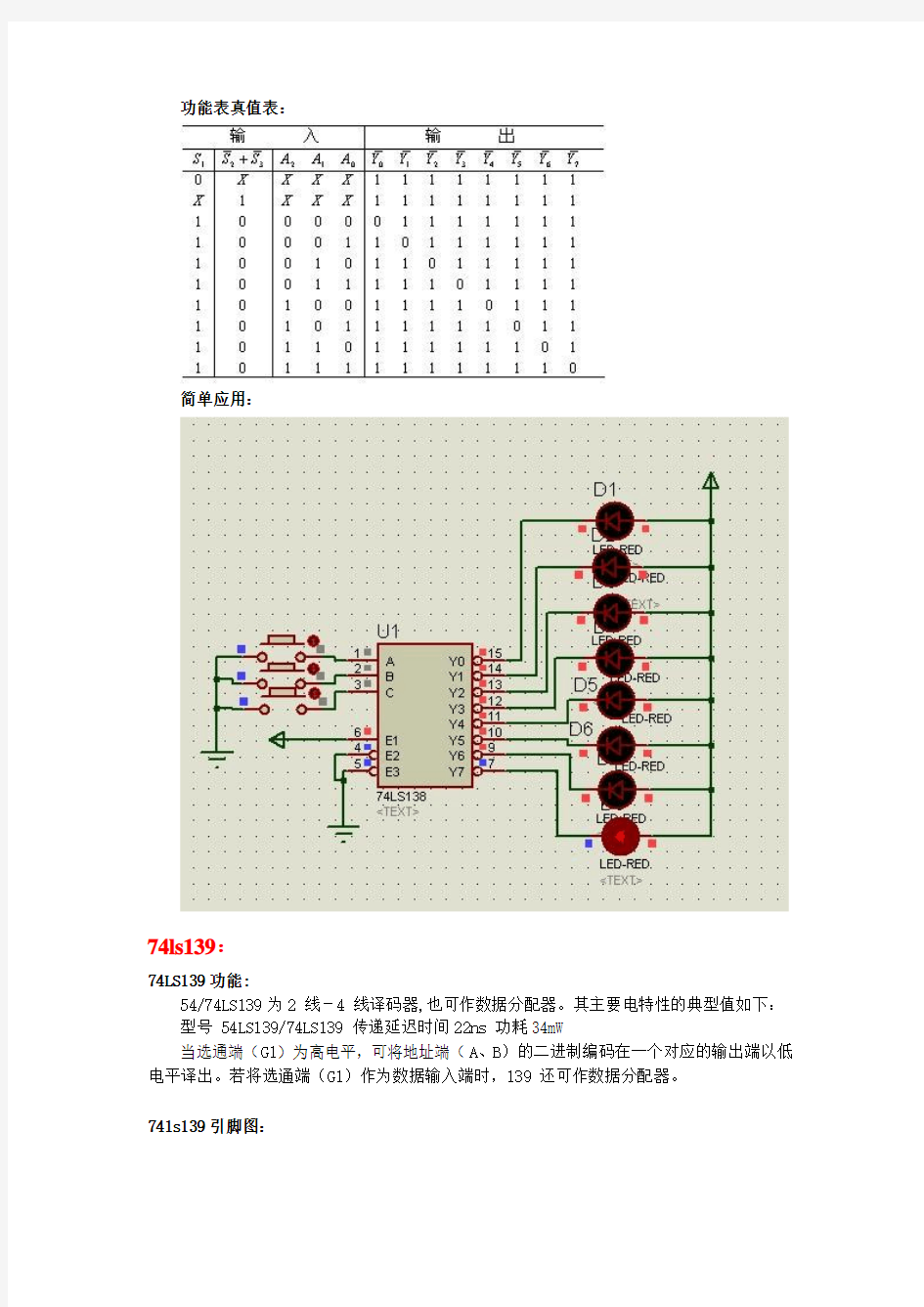 数字电路常用芯片应用设计
