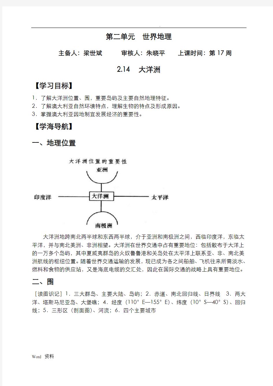 区域地理-大洋洲