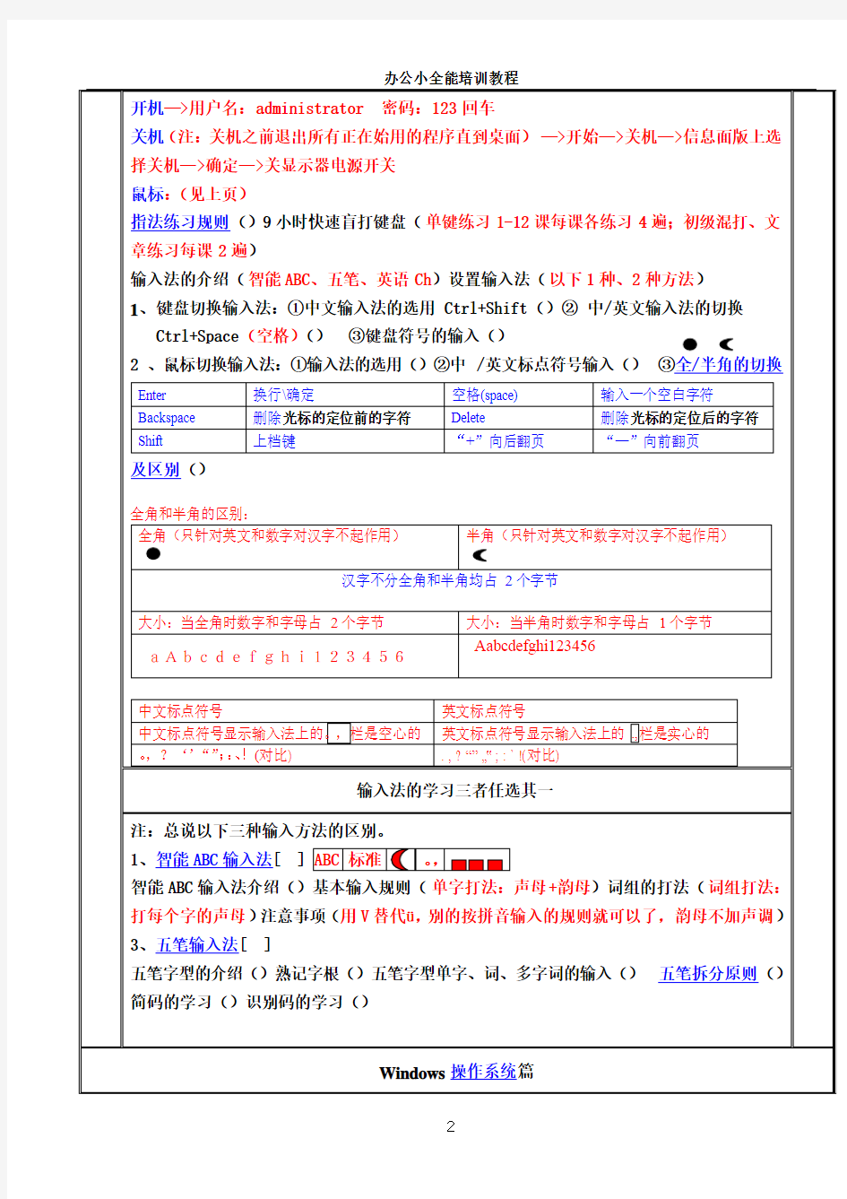 办公自动化高级应用培训教程详解