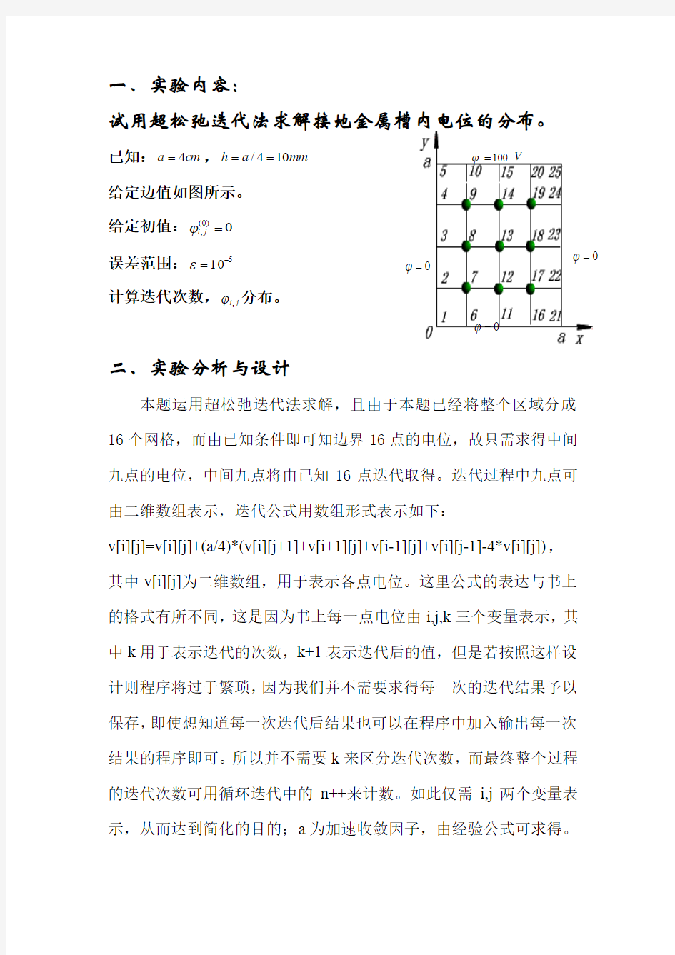 工程电磁场实验报告