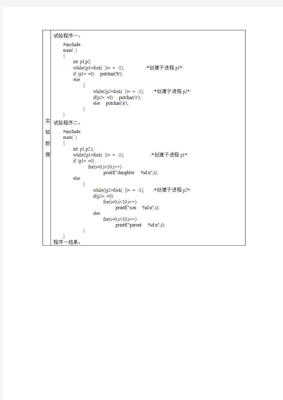 操作系统实验二