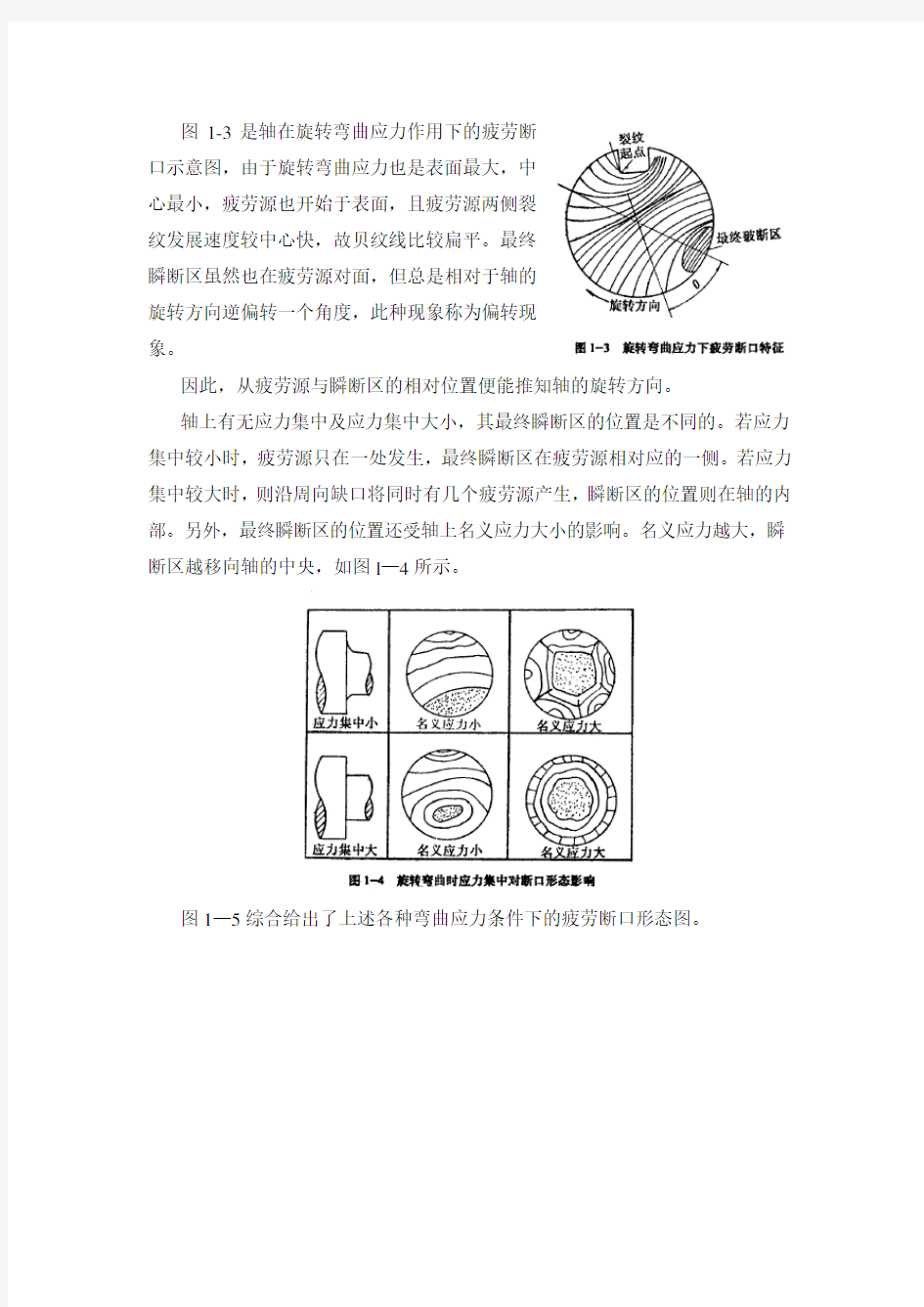 疲劳断口宏观分析