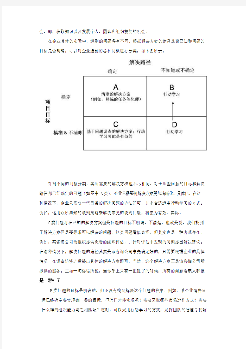 行动学习选题核心技术