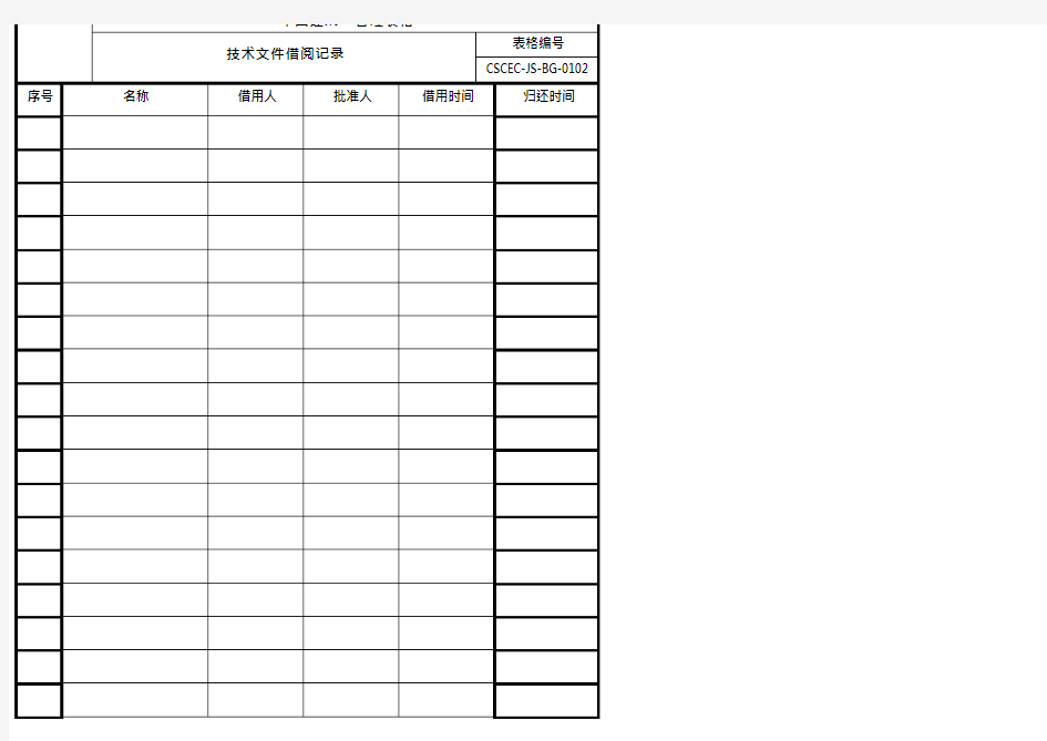 企业管理手册技术质量管理手册相关表格