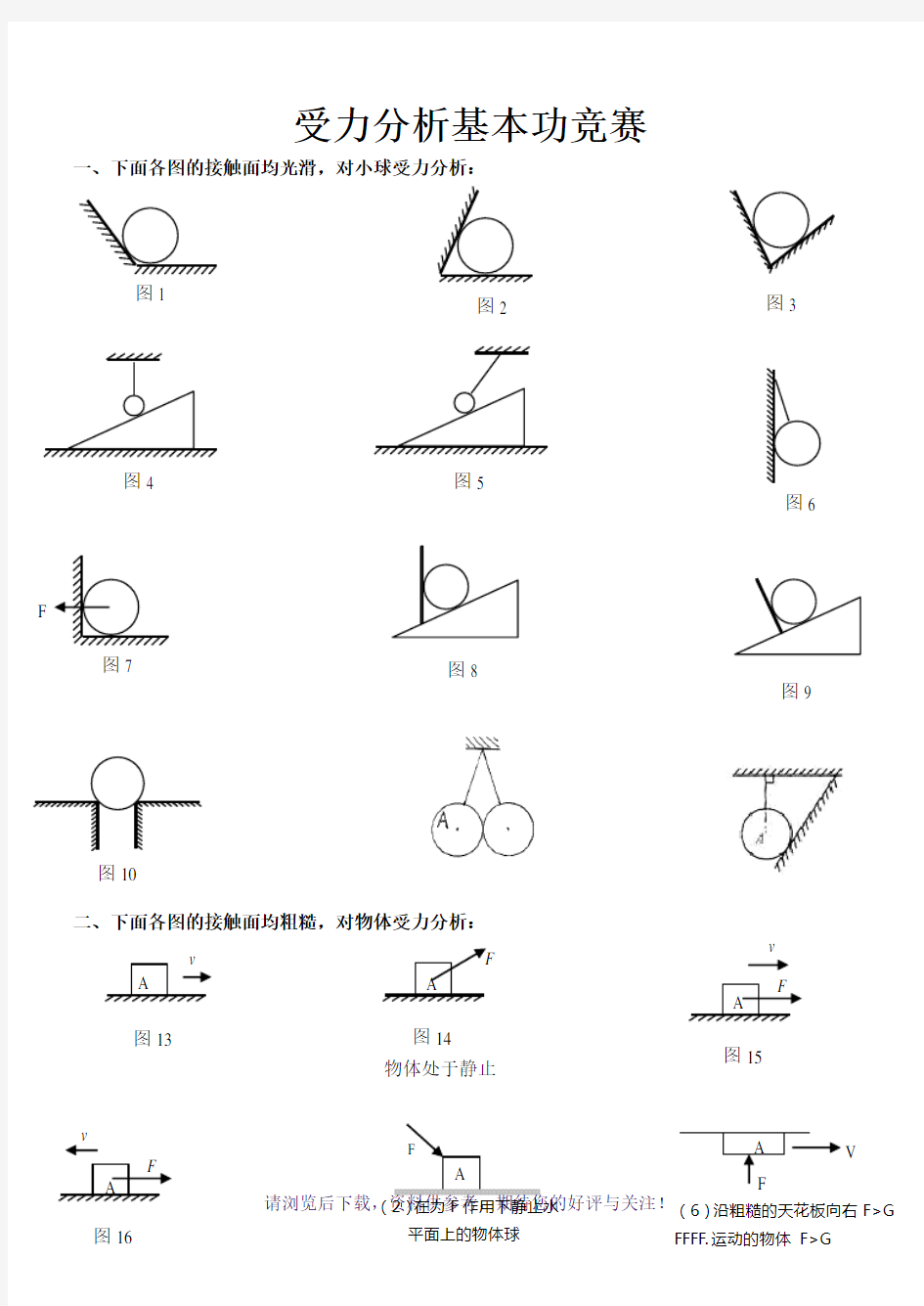 物理最全受力分析图组