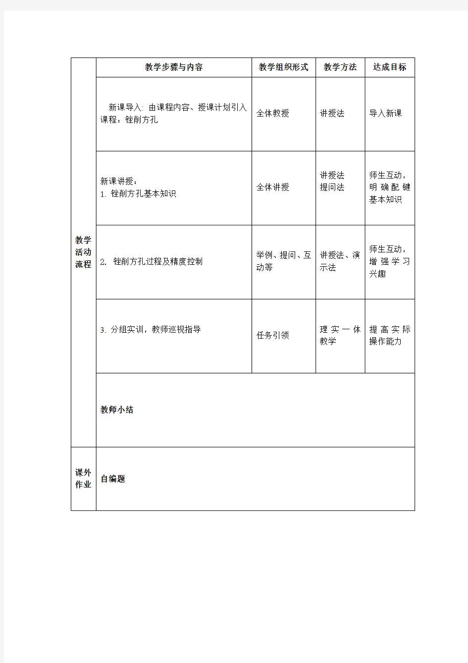 汽车维修钣金工教案4.2