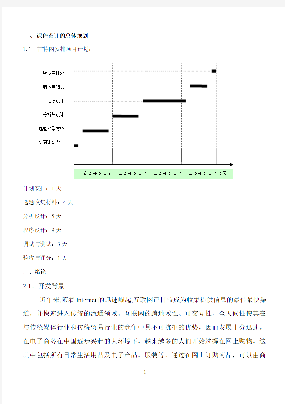 电子商务系统分析与设计报告