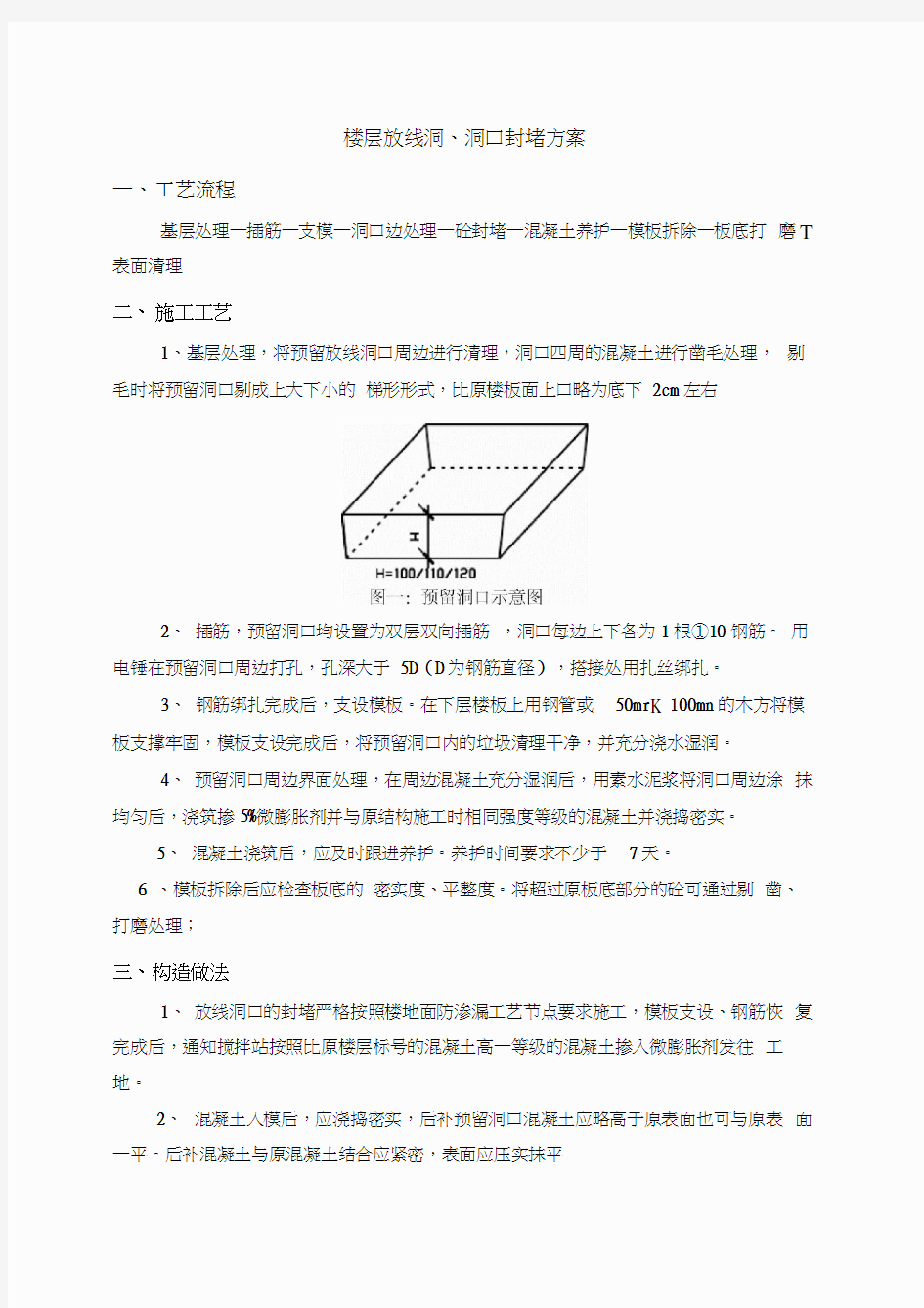 放线洞口封堵方案(2)