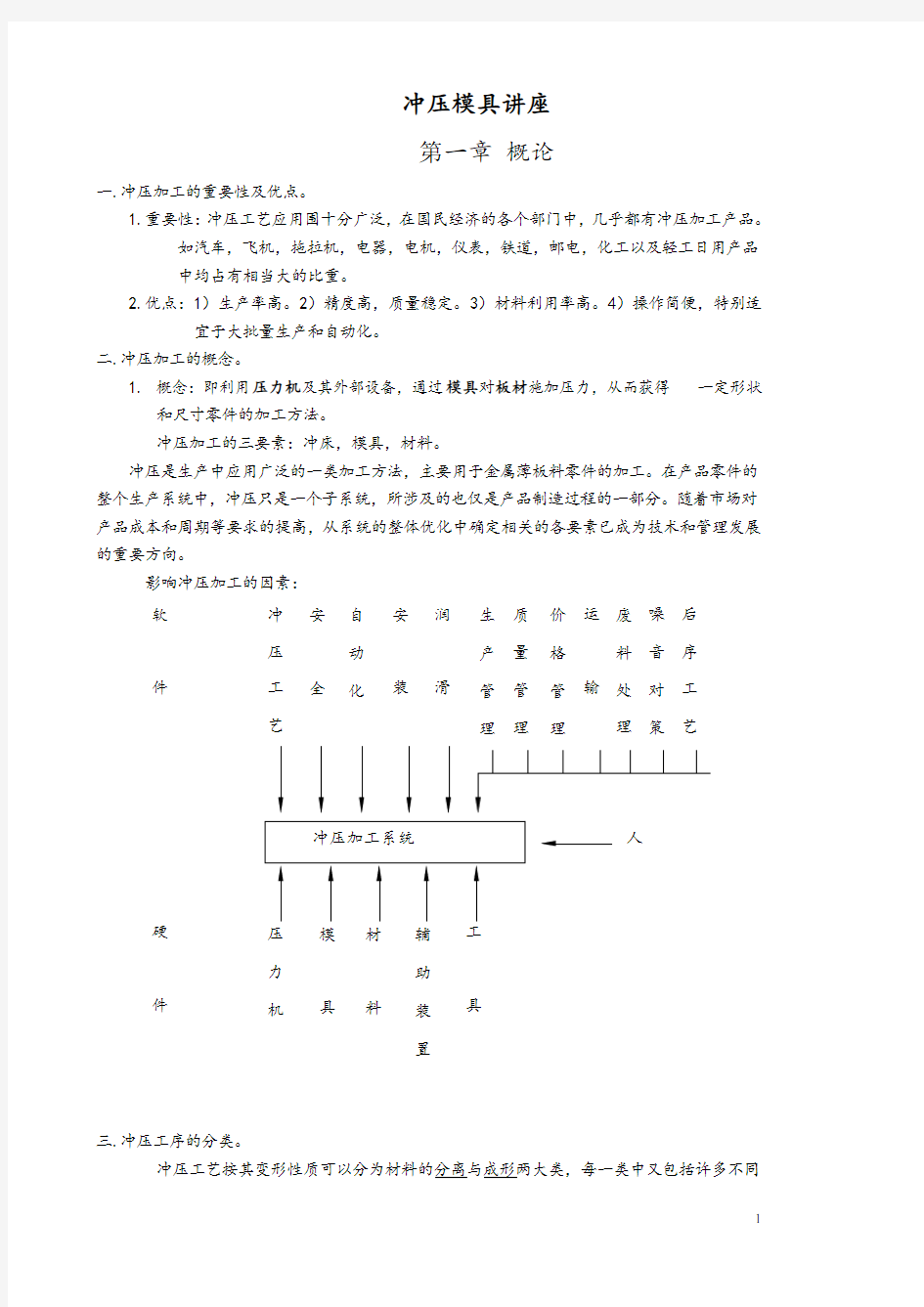 冲压模具基础知识