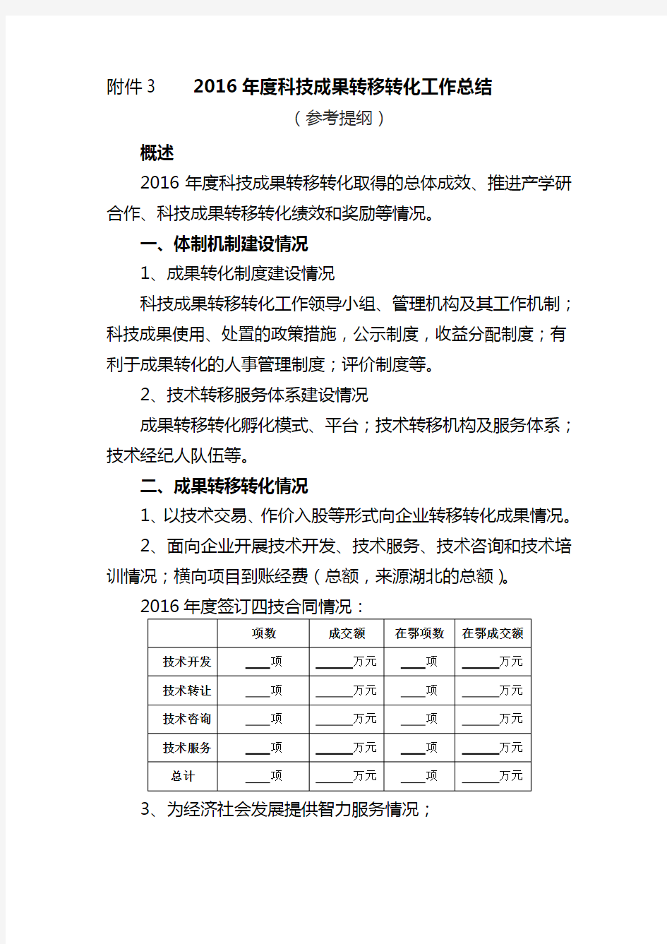 2016科技成果转移转化工作总结