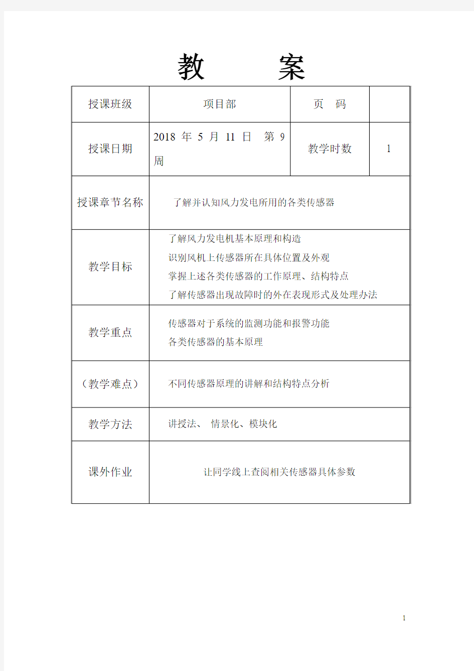 风力发电传感器讲解