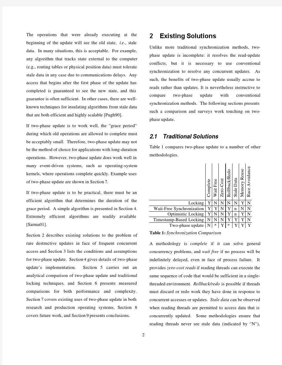 Abstract Two-Phase Update for Scalable Concurrent Data Structures