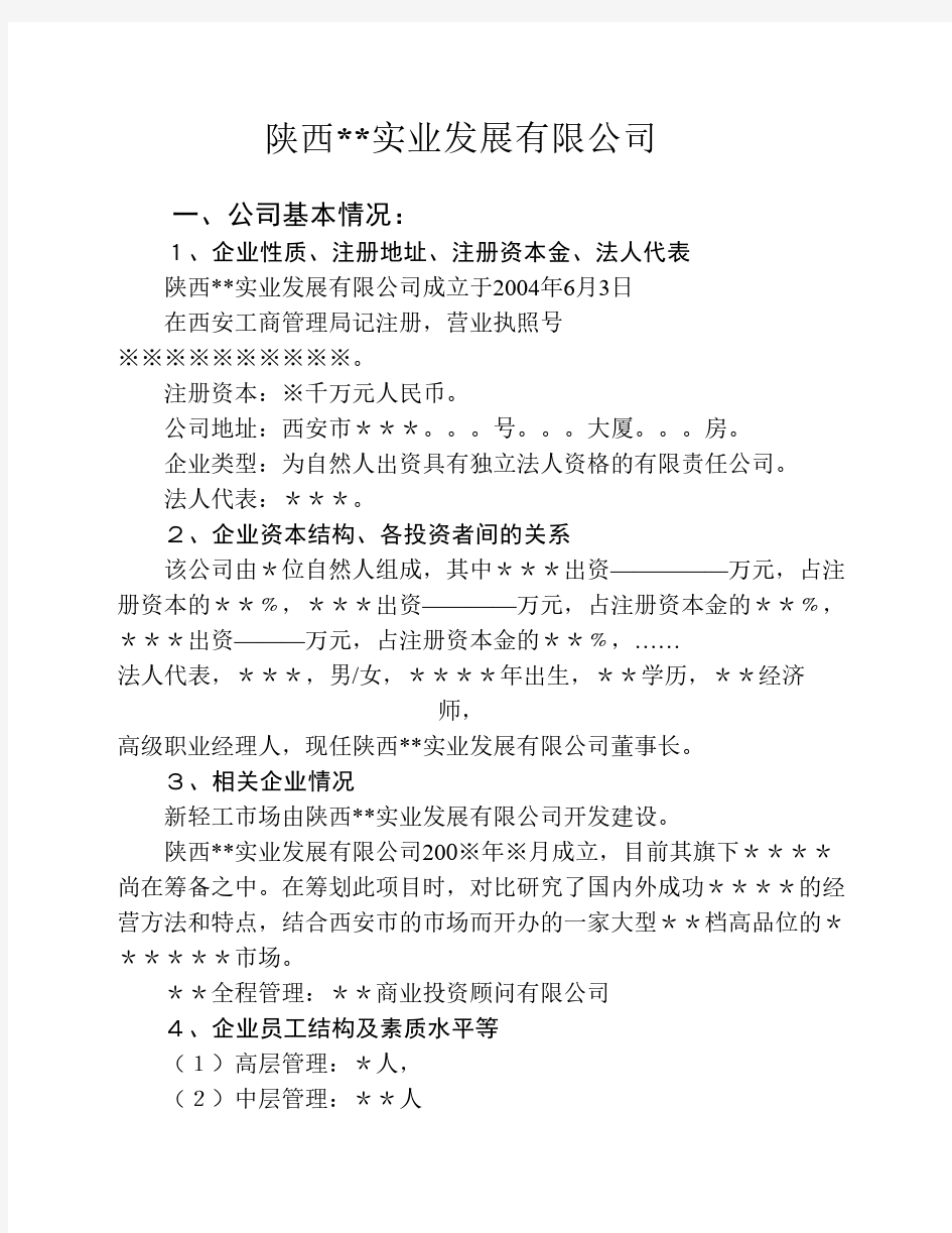 某房地产公司融资报告