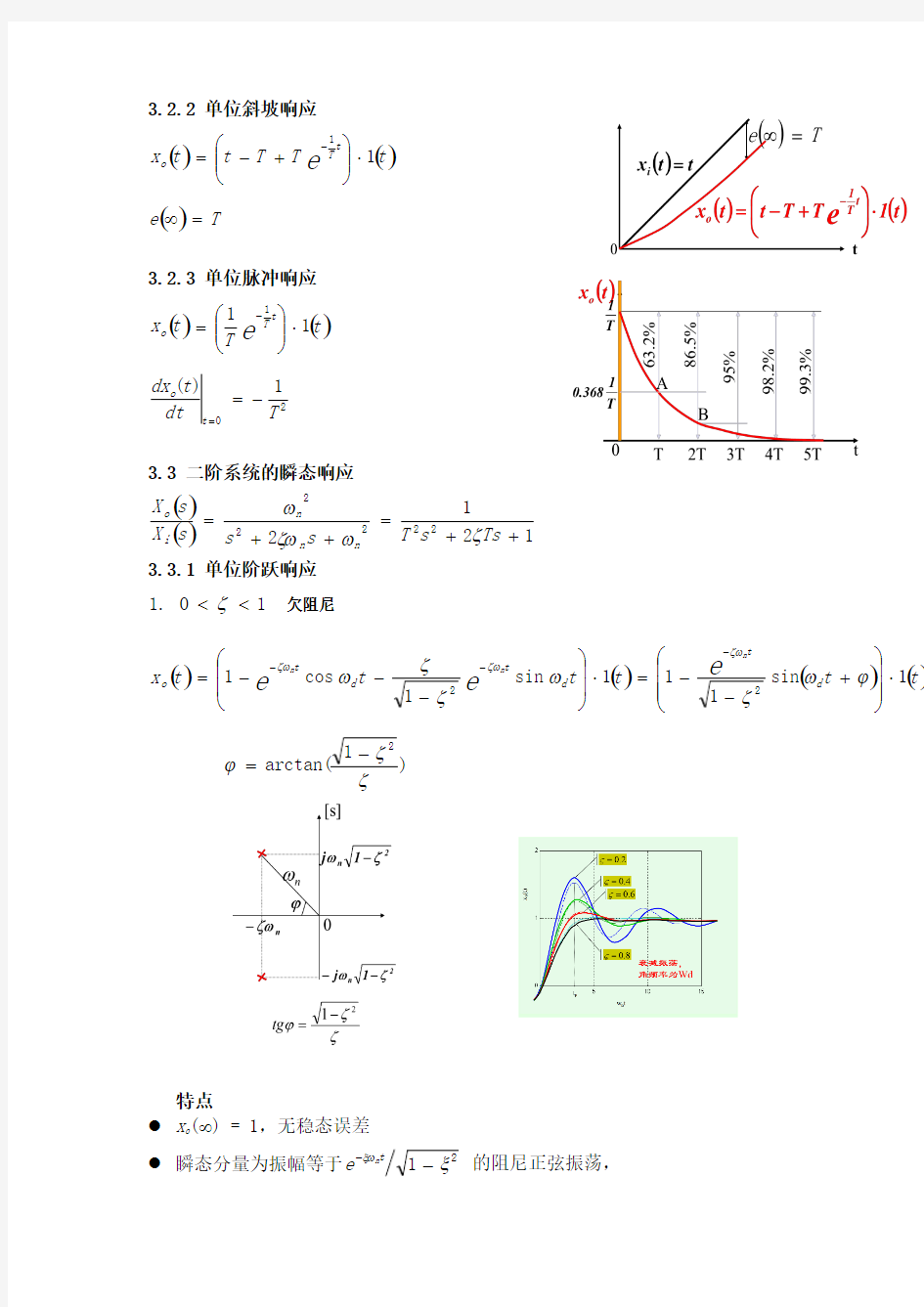 中国石油大学华东控制工程基础重点知识点