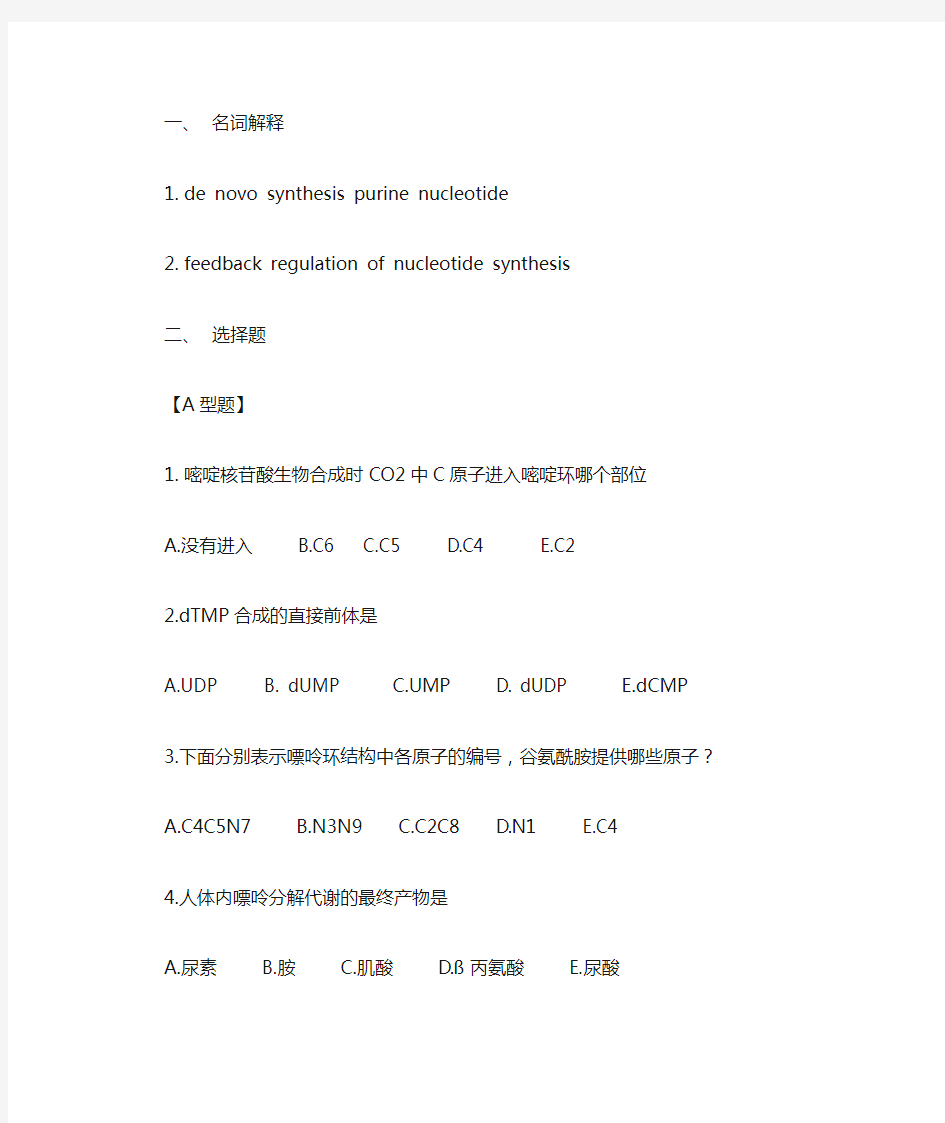 核苷酸代谢