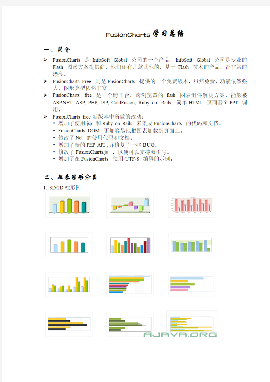 FusionCharts帮助文档