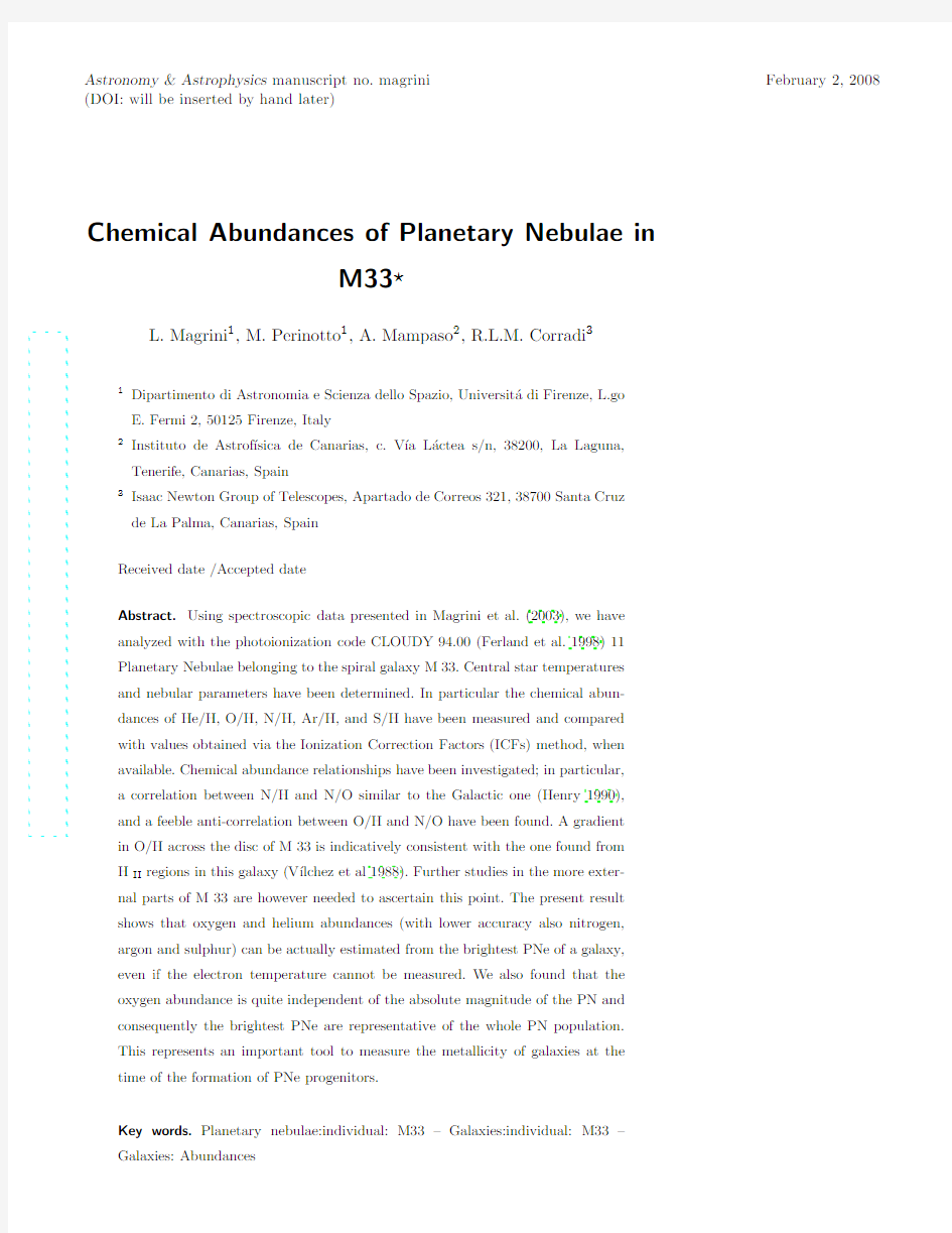 Chemical Abundances of Planetary Nebulae in M33