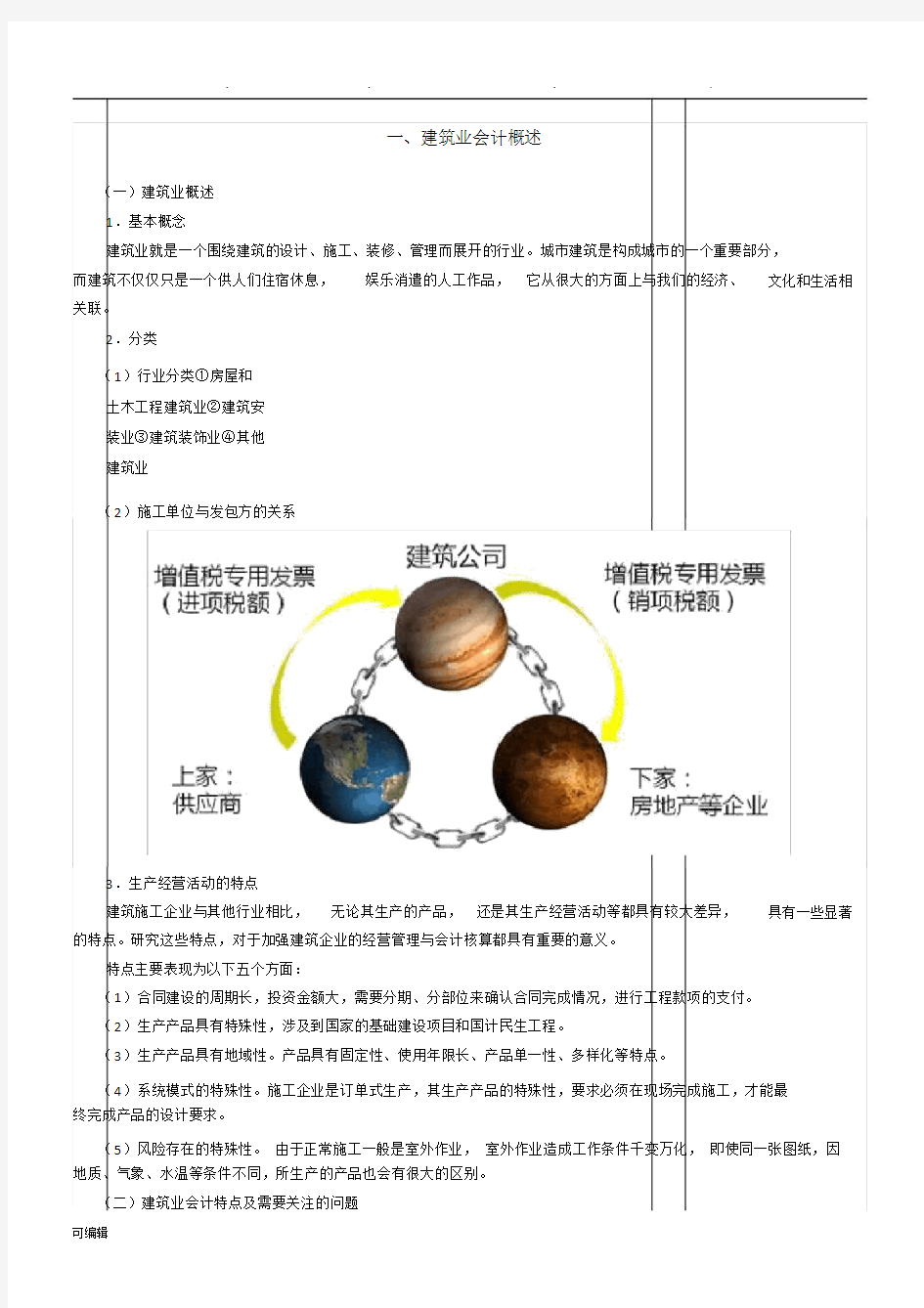 建筑行业会计核算流程大纲纲要大纲图.doc