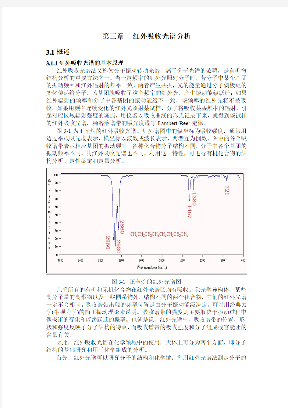 #第三章 红外吸收光谱分析